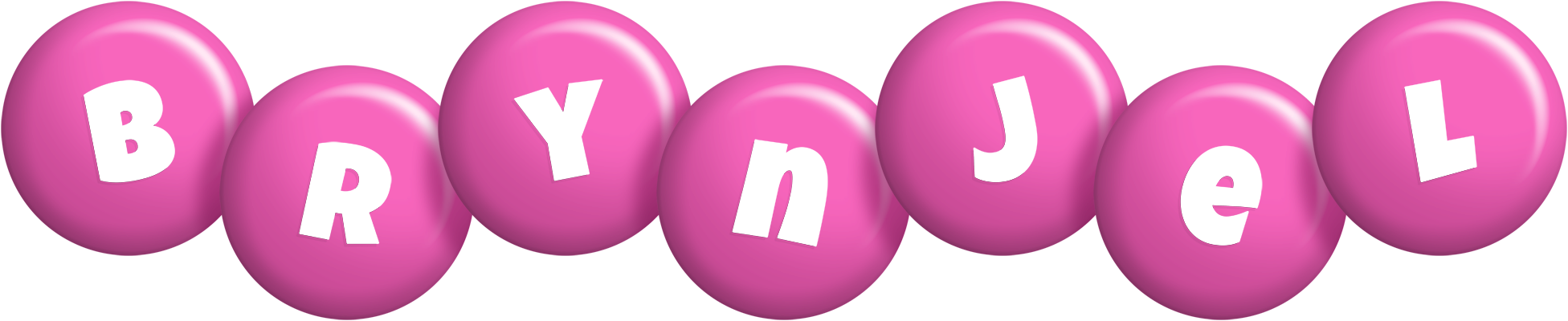 Brynjel candy-pink logo