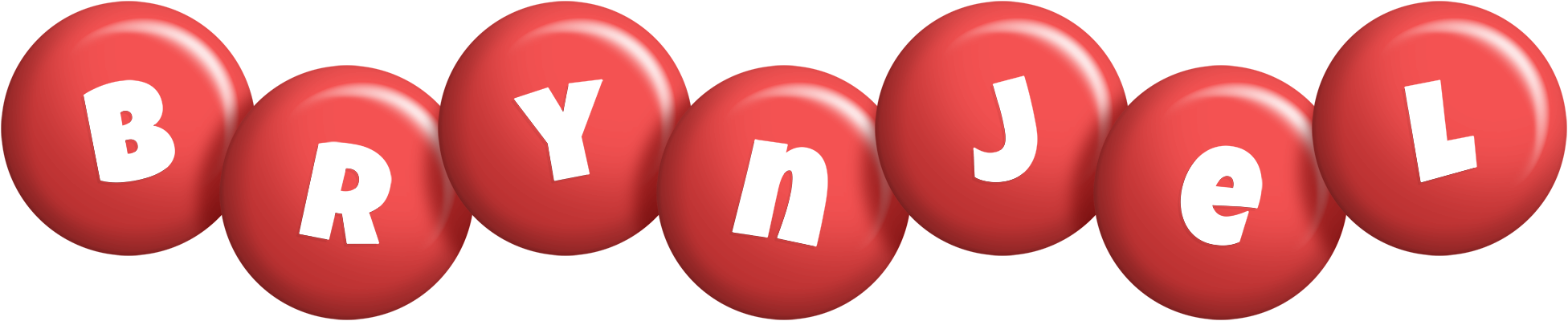 Brynjel candy-red logo
