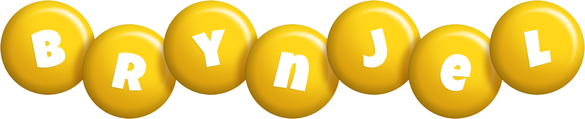 Brynjel candy-yellow logo