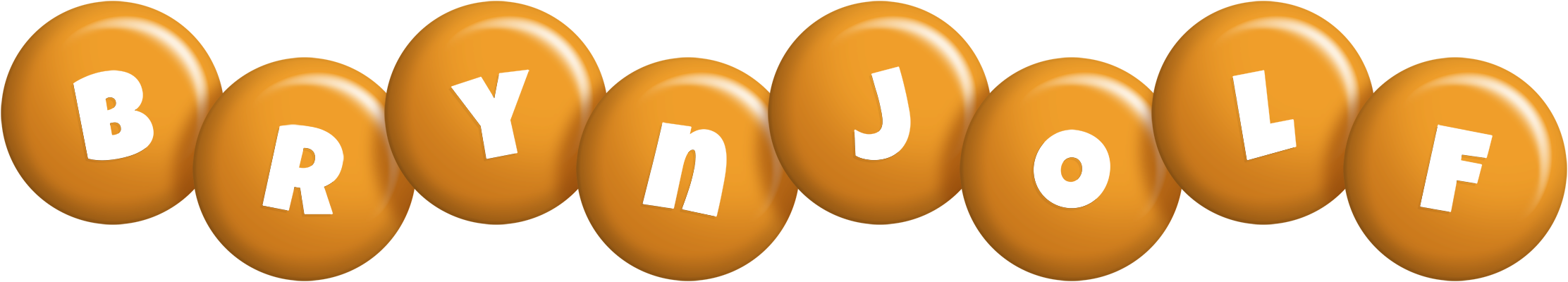 Brynjolf candy-orange logo