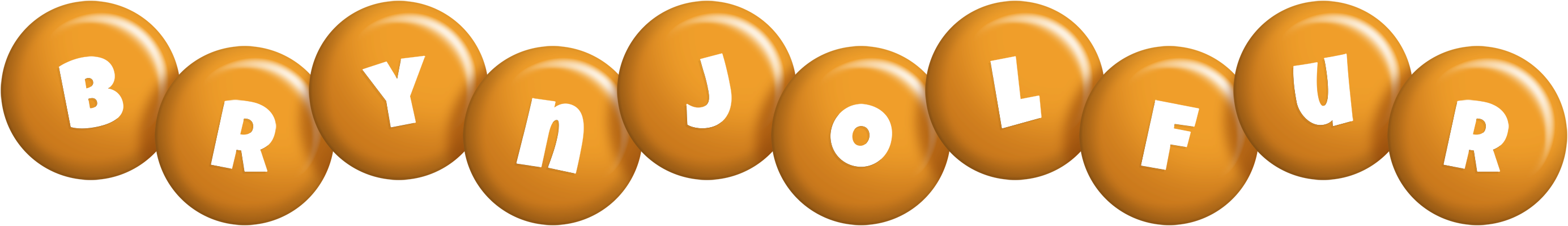 Brynjolfur candy-orange logo