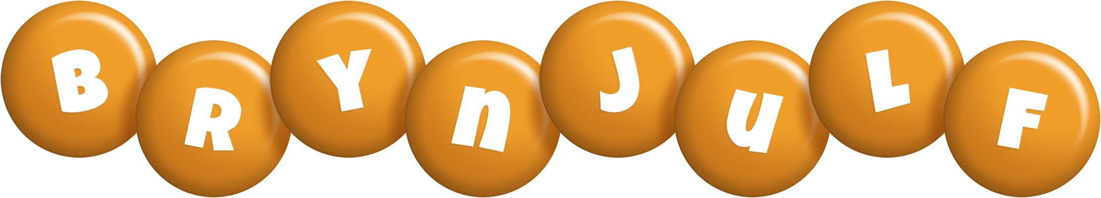 Brynjulf candy-orange logo