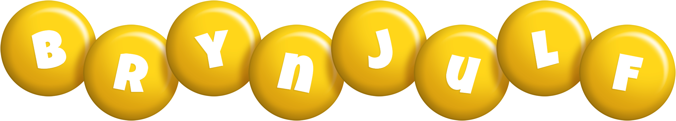 Brynjulf candy-yellow logo