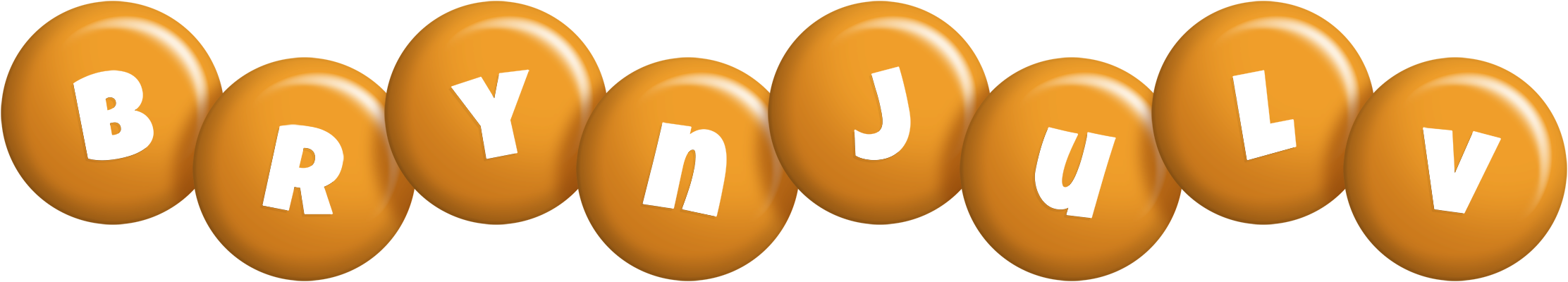 Brynjulv candy-orange logo