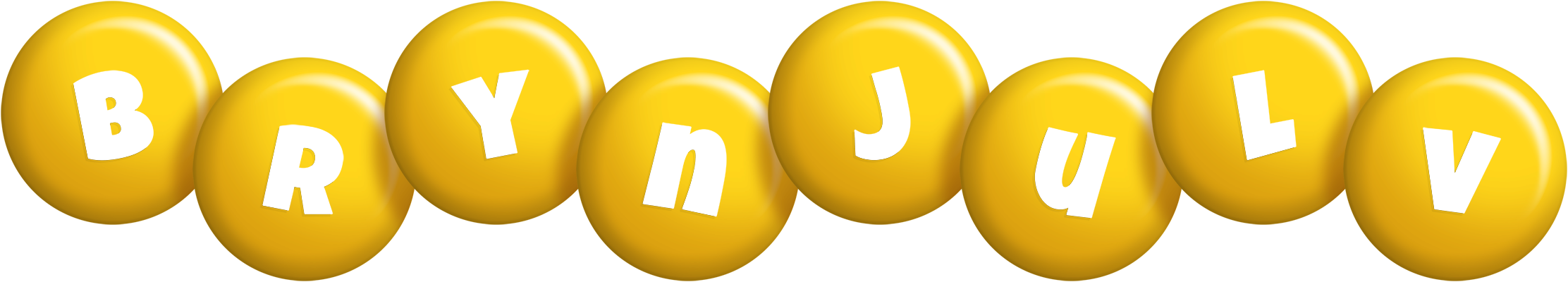 Brynjulv candy-yellow logo