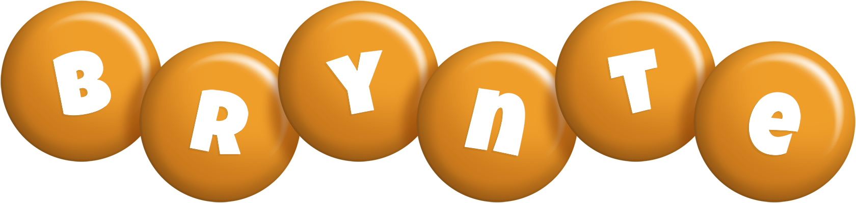 Brynte candy-orange logo