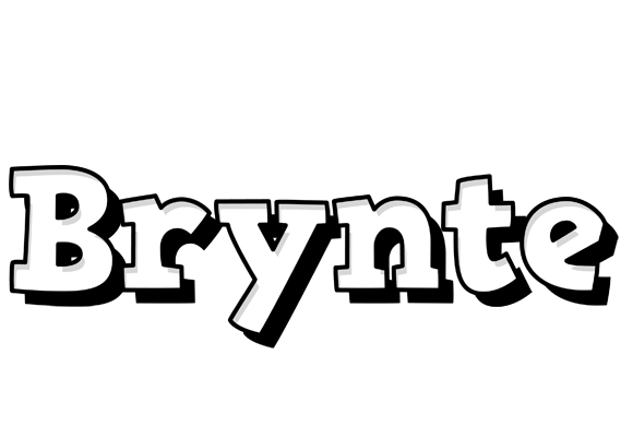 Brynte snowing logo