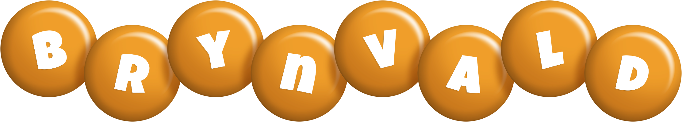 Brynvald candy-orange logo