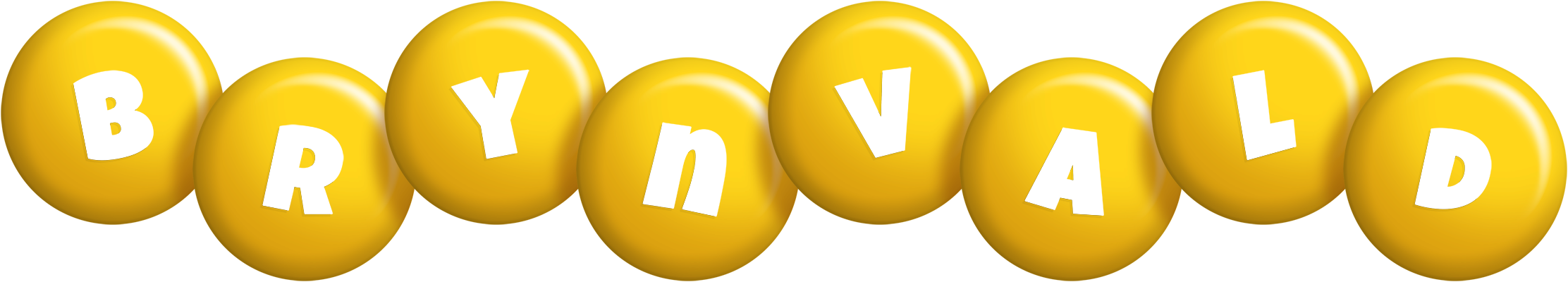 Brynvald candy-yellow logo