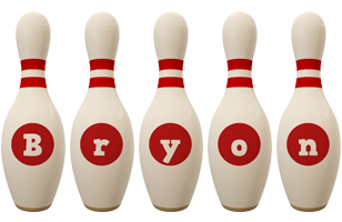 Bryon bowling-pin logo