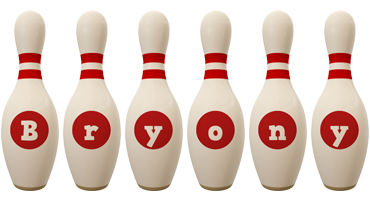 Bryony bowling-pin logo