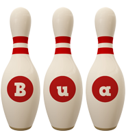 Bua bowling-pin logo