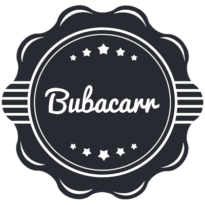 Bubacarr badge logo