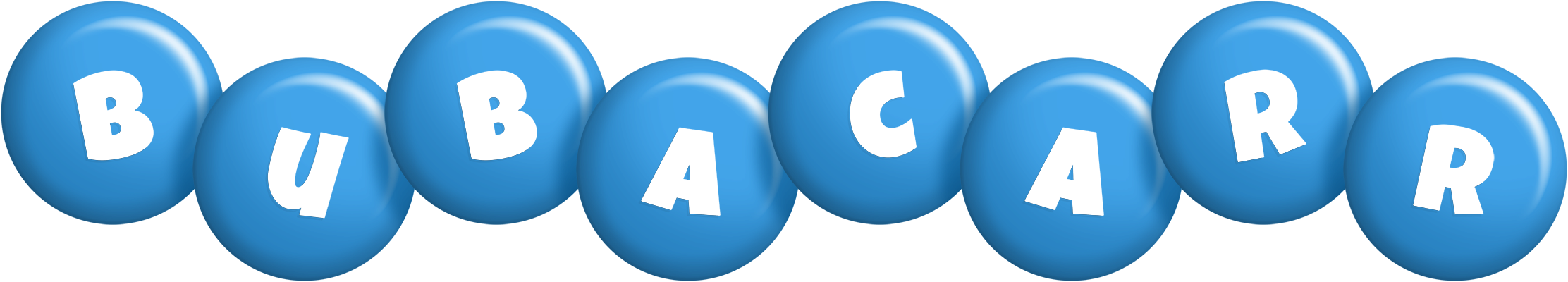 Bubacarr candy-blue logo