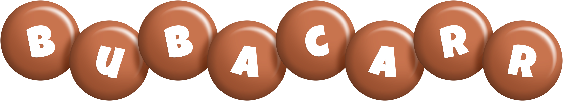 Bubacarr candy-brown logo
