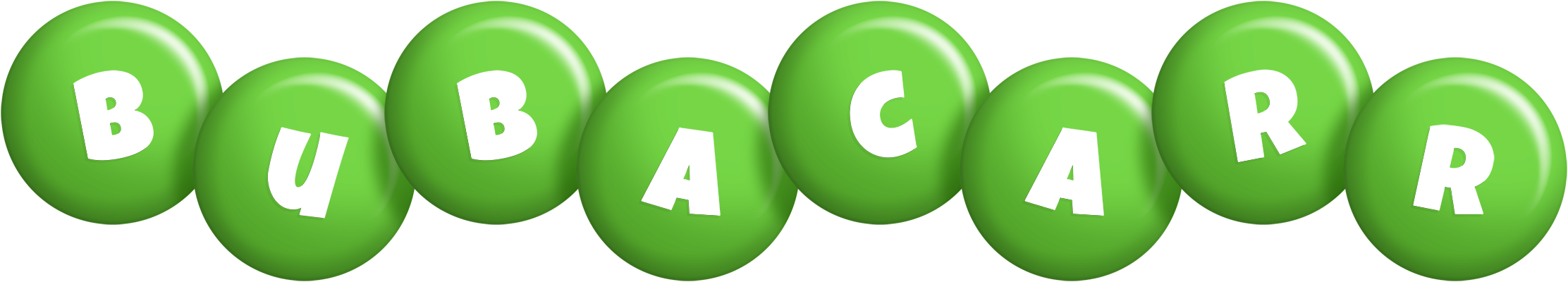Bubacarr candy-green logo
