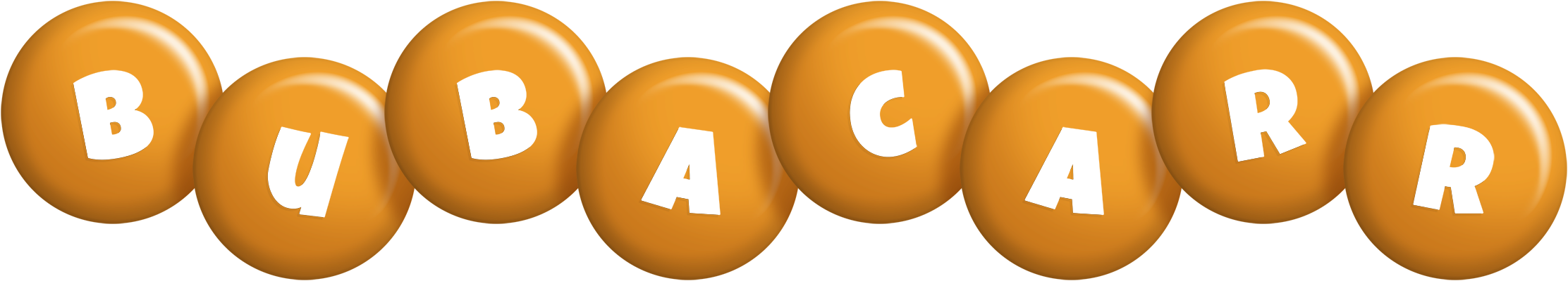 Bubacarr candy-orange logo