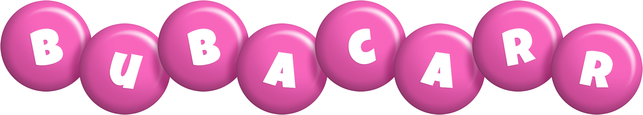 Bubacarr candy-pink logo