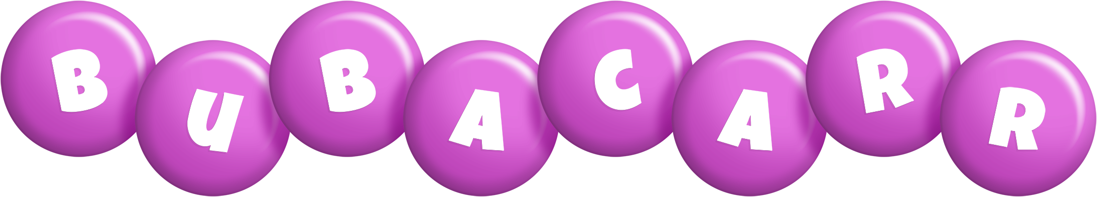 Bubacarr candy-purple logo
