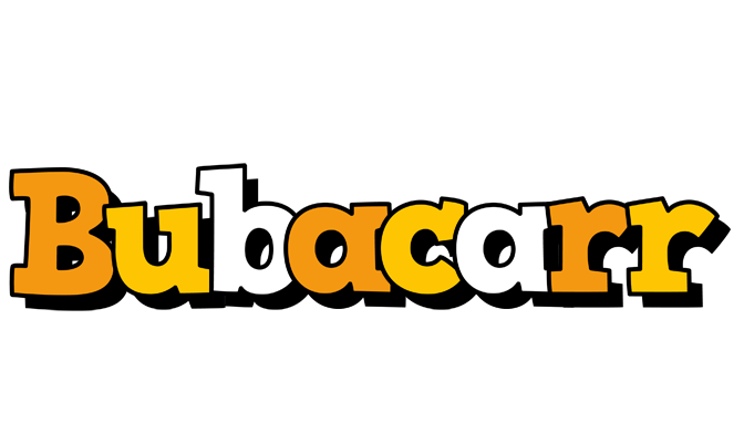 Bubacarr cartoon logo