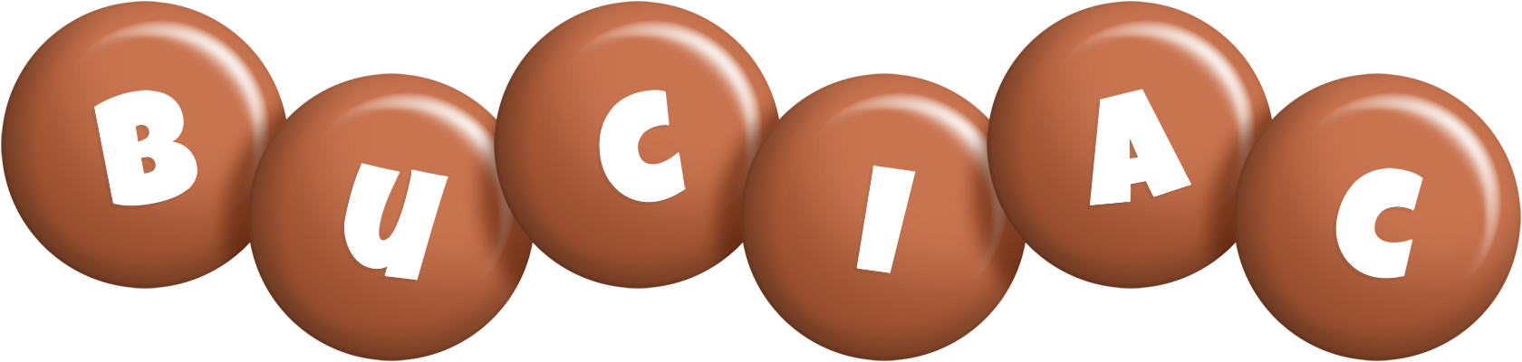 Buciac candy-brown logo