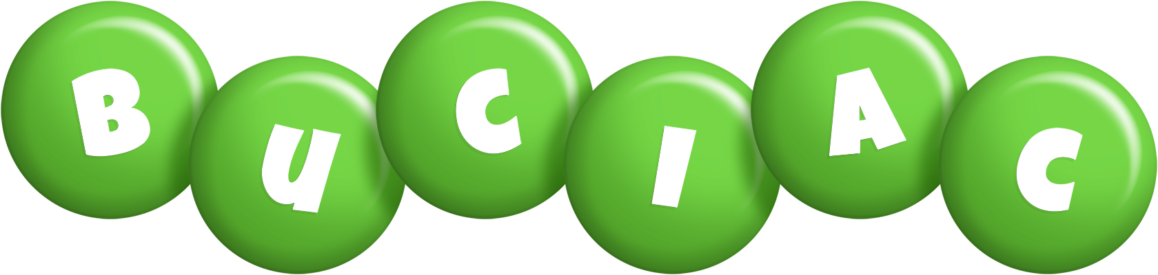 Buciac candy-green logo