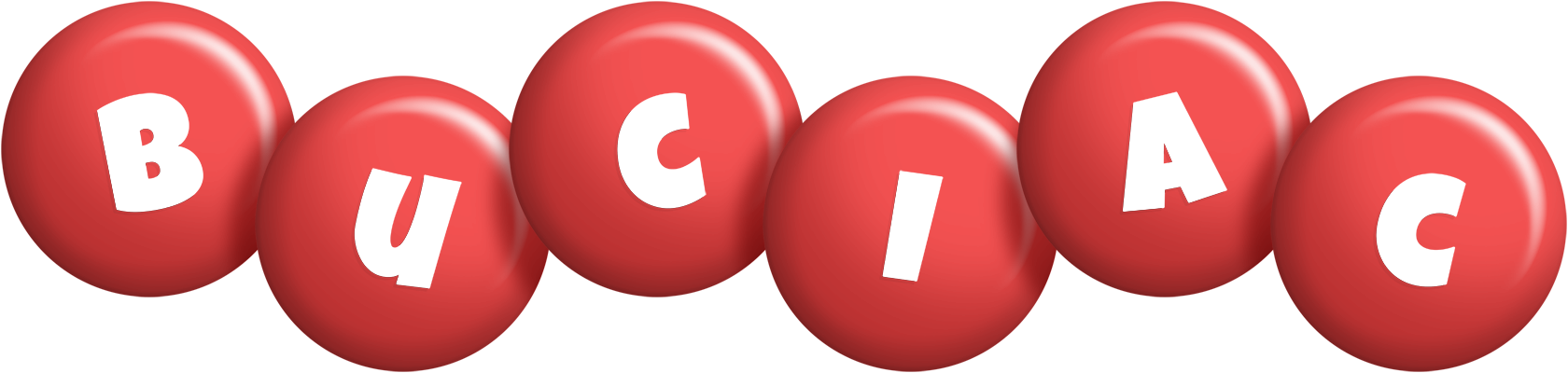 Buciac candy-red logo