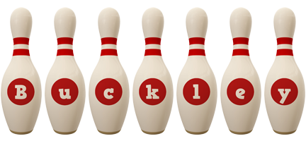 Buckley bowling-pin logo