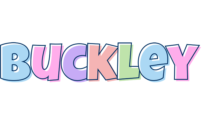 Buckley pastel logo