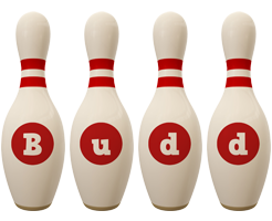 Budd bowling-pin logo