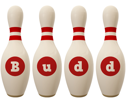 Budd bowling-pin logo