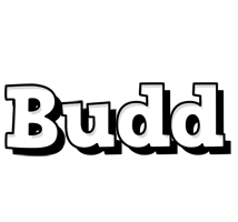 Budd snowing logo