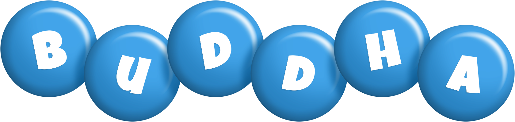 Buddha candy-blue logo