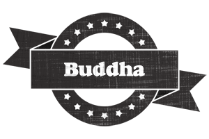 Buddha grunge logo