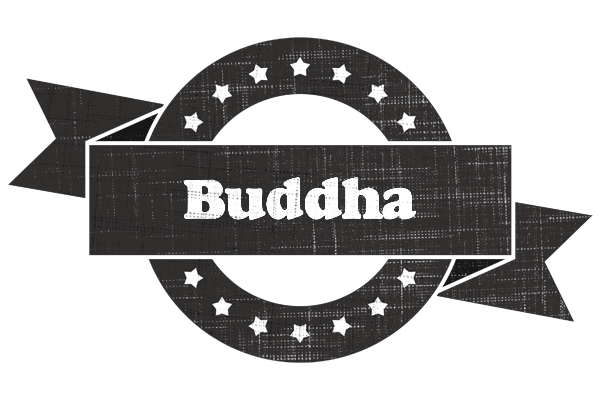 Buddha grunge logo