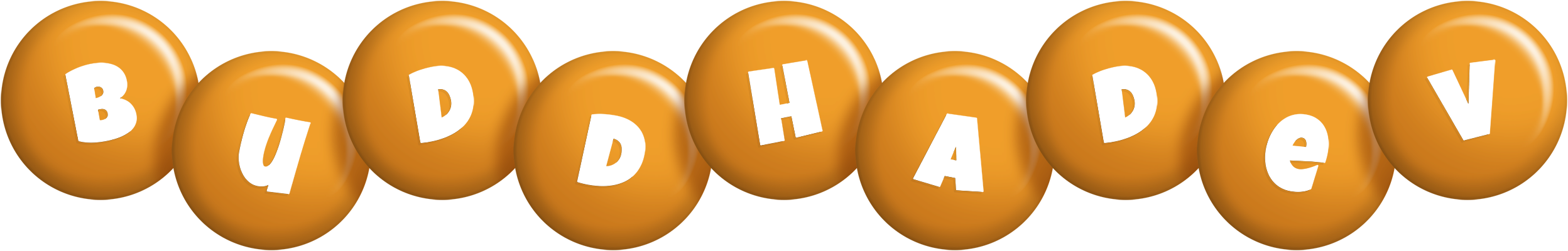 Buddhadev candy-orange logo