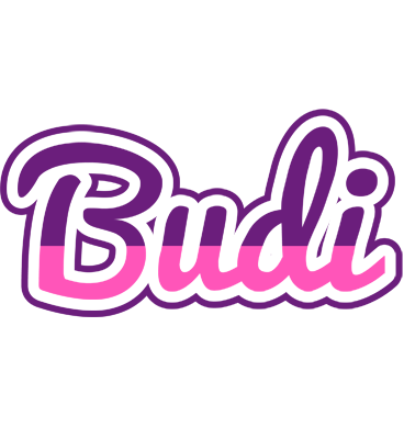 Budi cheerful logo