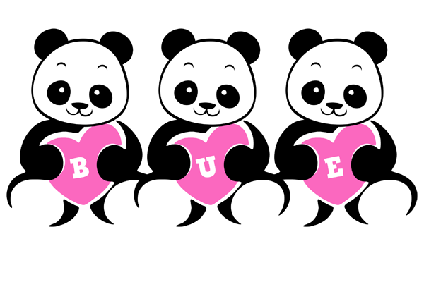Bue love-panda logo