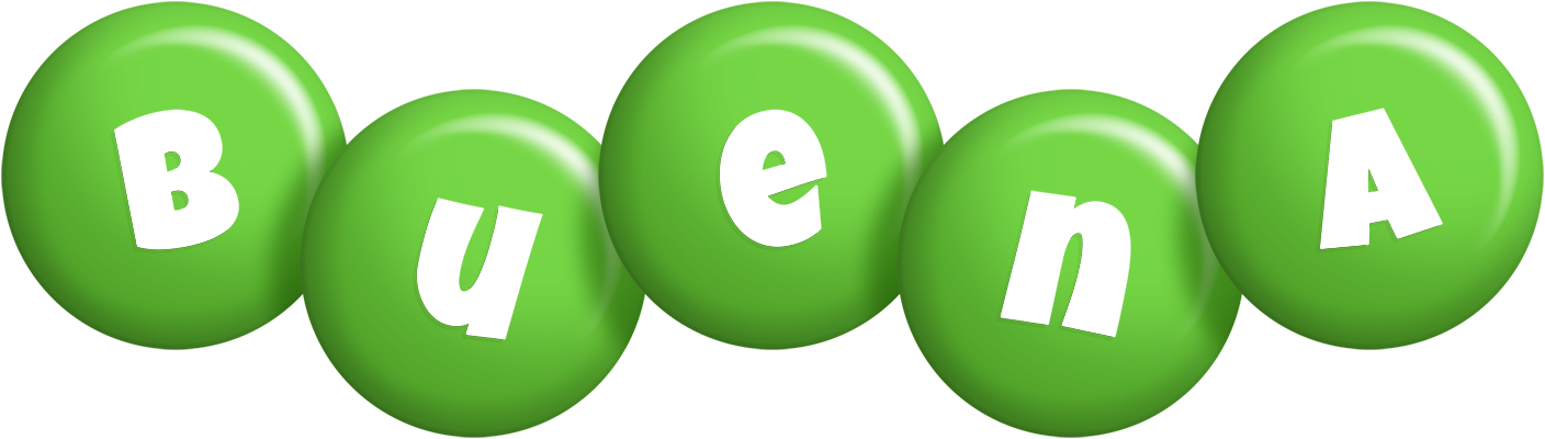 Buena candy-green logo