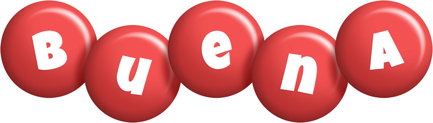 Buena candy-red logo