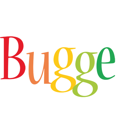 Bugge birthday logo