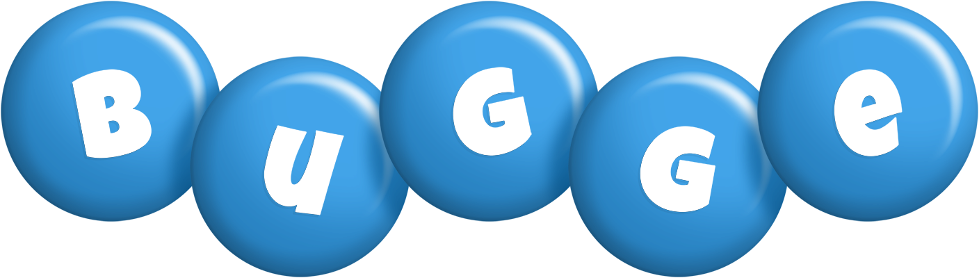 Bugge candy-blue logo