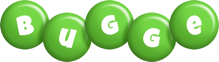 Bugge candy-green logo