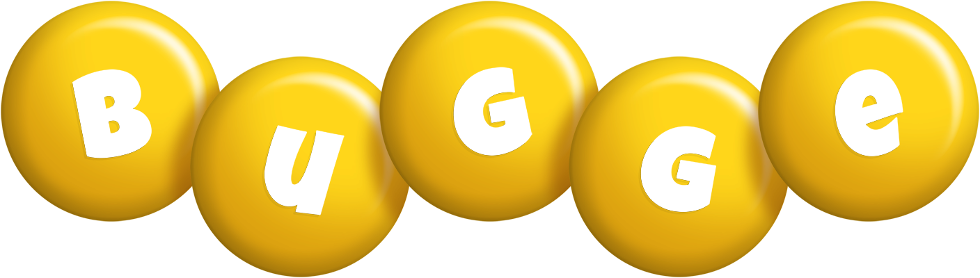 Bugge candy-yellow logo