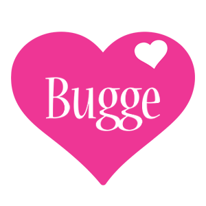 Bugge love-heart logo