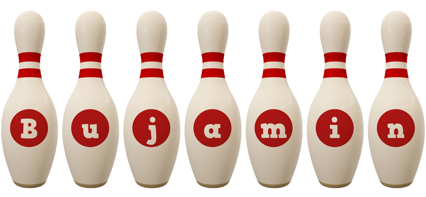 Bujamin bowling-pin logo