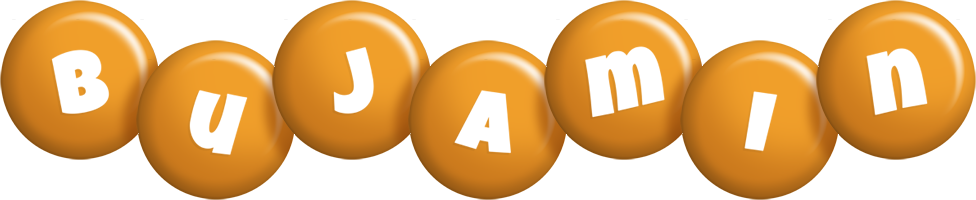Bujamin candy-orange logo