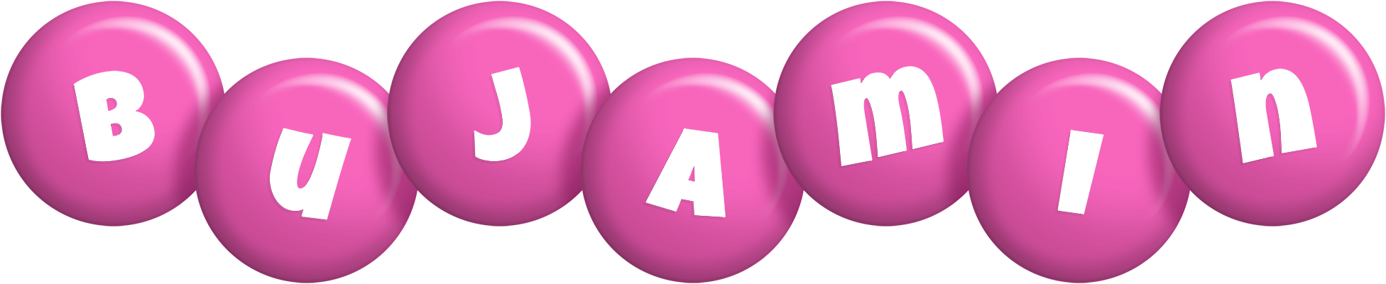Bujamin candy-pink logo