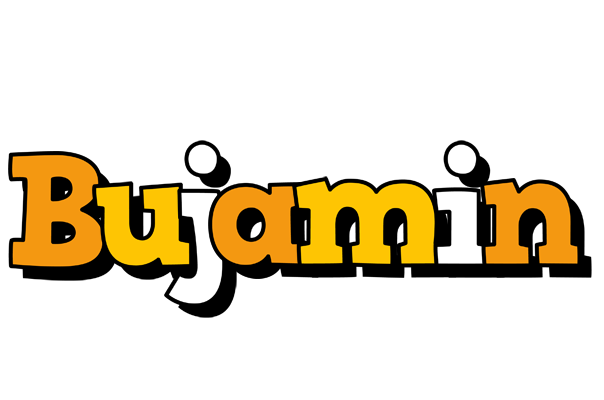 Bujamin cartoon logo