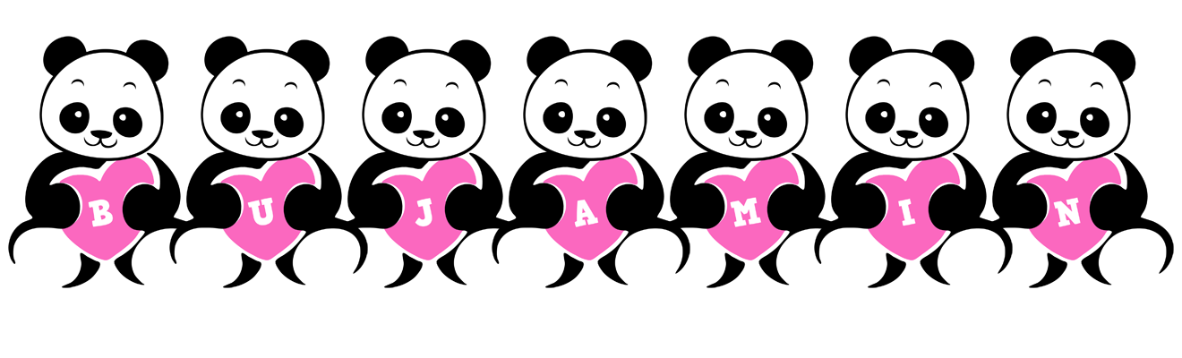 Bujamin love-panda logo